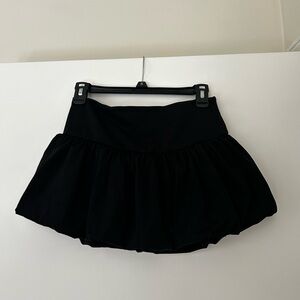 American Threads Black Bubble Skirt - Flouncy Mini Circle Skater